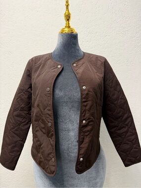 H&M Dark Brown Quilted Jacket